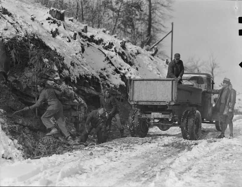 #39 Scott’s Run, West Virginia. Unemployed miners, March 1937