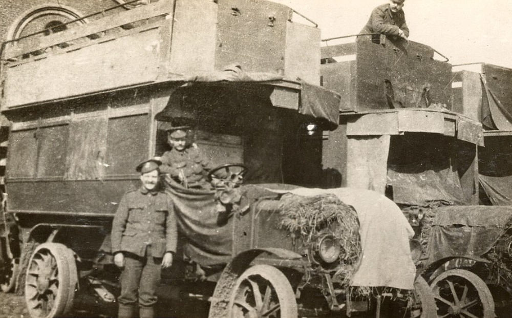 London Buses that Were Used to Transport British Soldiers to the Western Front During WWI WWI