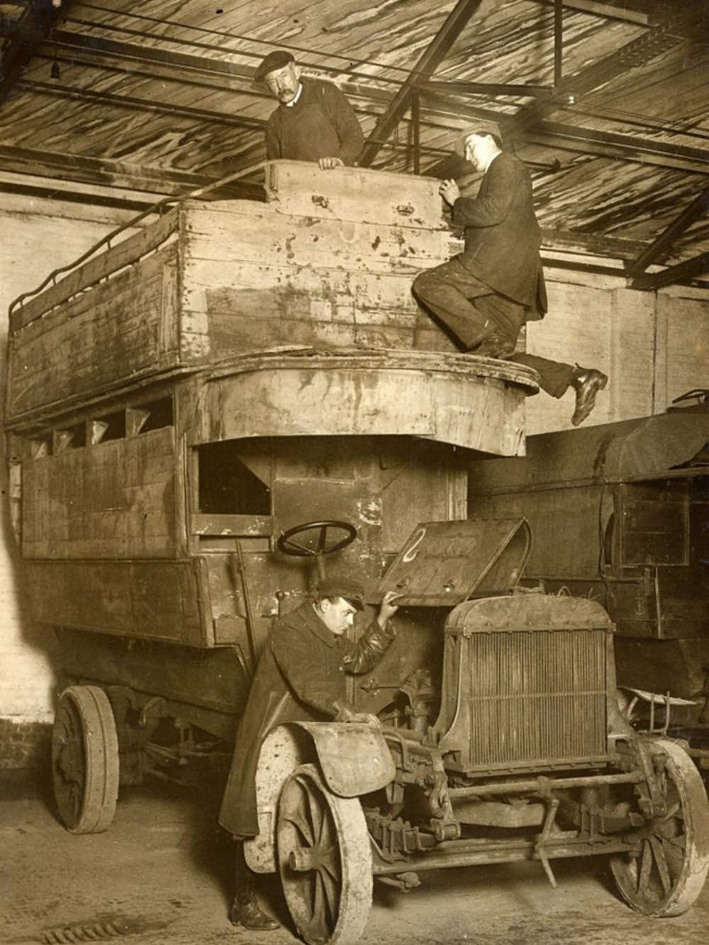 London Buses that Were Used to Transport British Soldiers to the Western Front During WWI WWI
