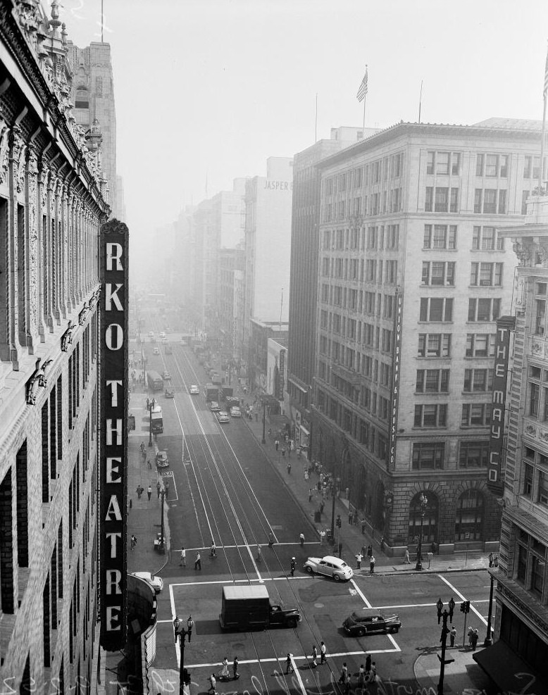 #96 Weather (smog downtown), 1952