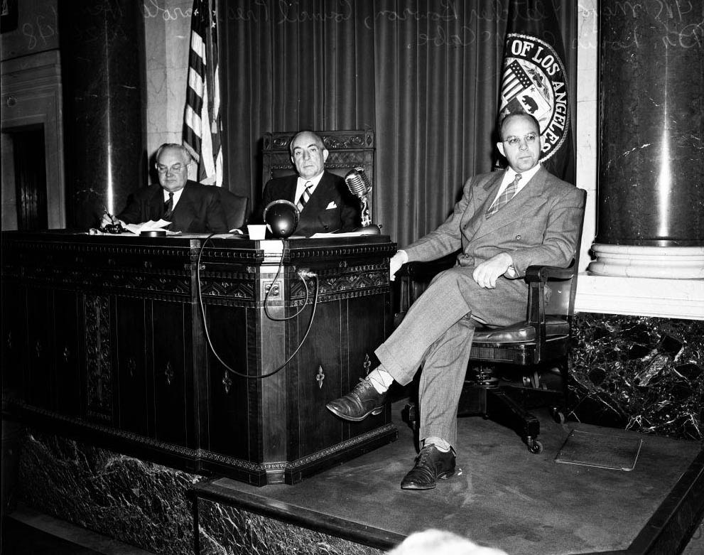 #15 Smoggy Day at City Council, 1948