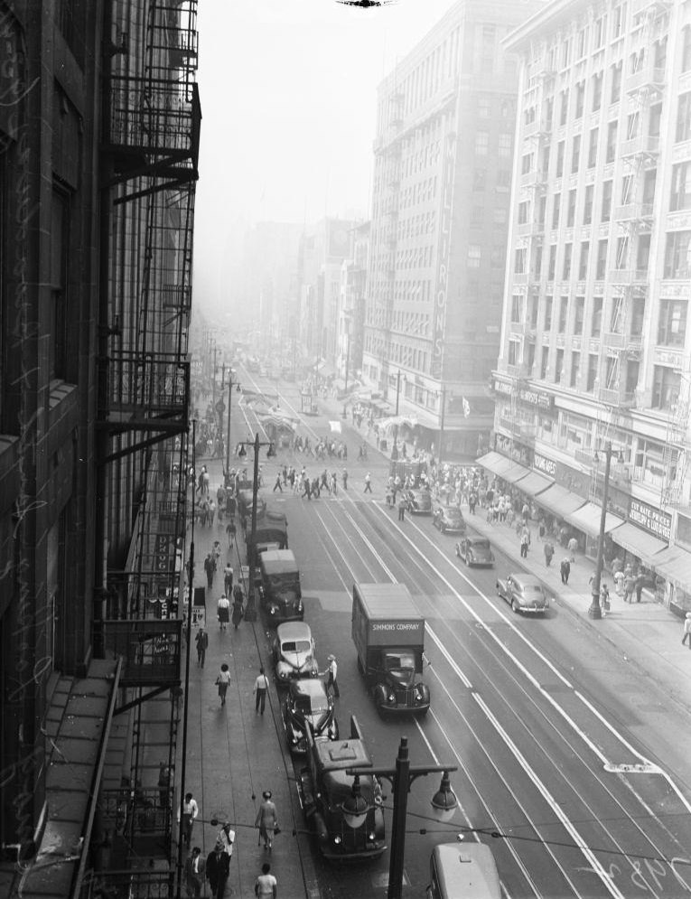 #3 Looking west from City, 1948.