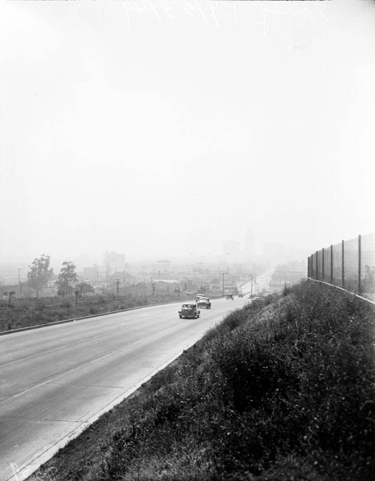 #38 A Smoggy day in Los Angeles, 1949