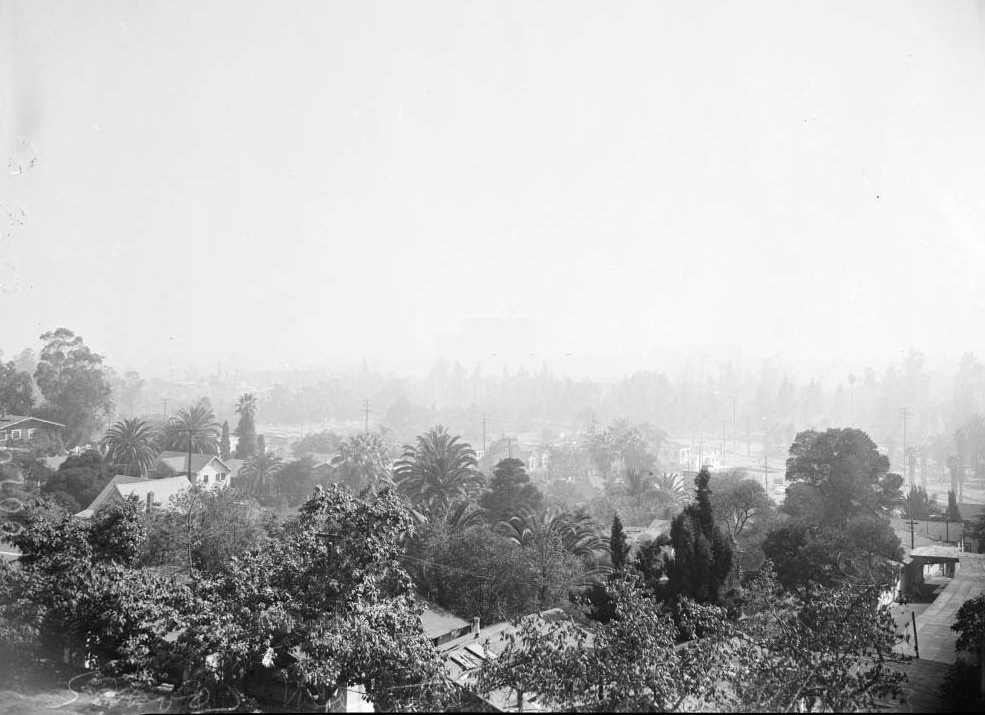 #5 Smog blanket laying over city, 1948
