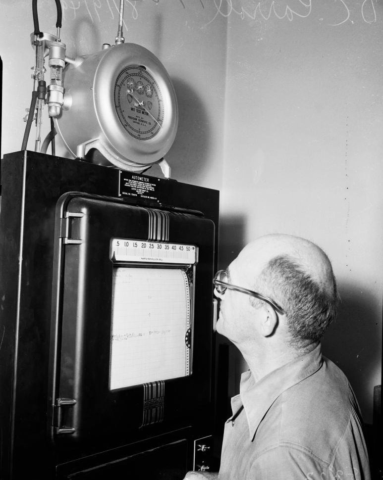 #50 Photographing density of atmosphere, 1949