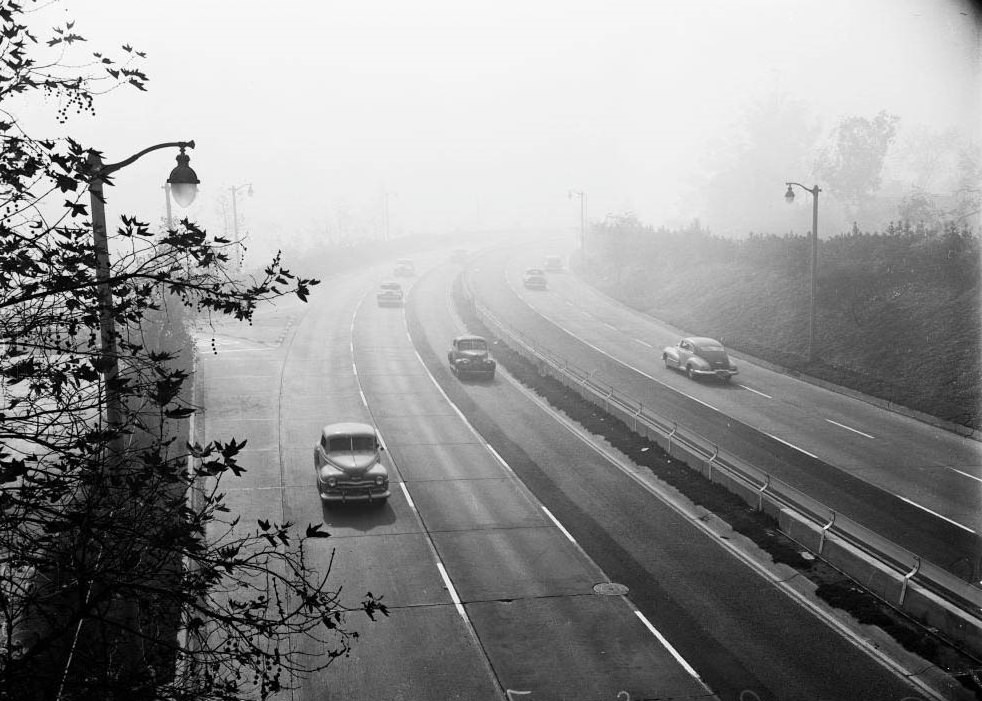 #59 Smoggy Road in L.A., 1949