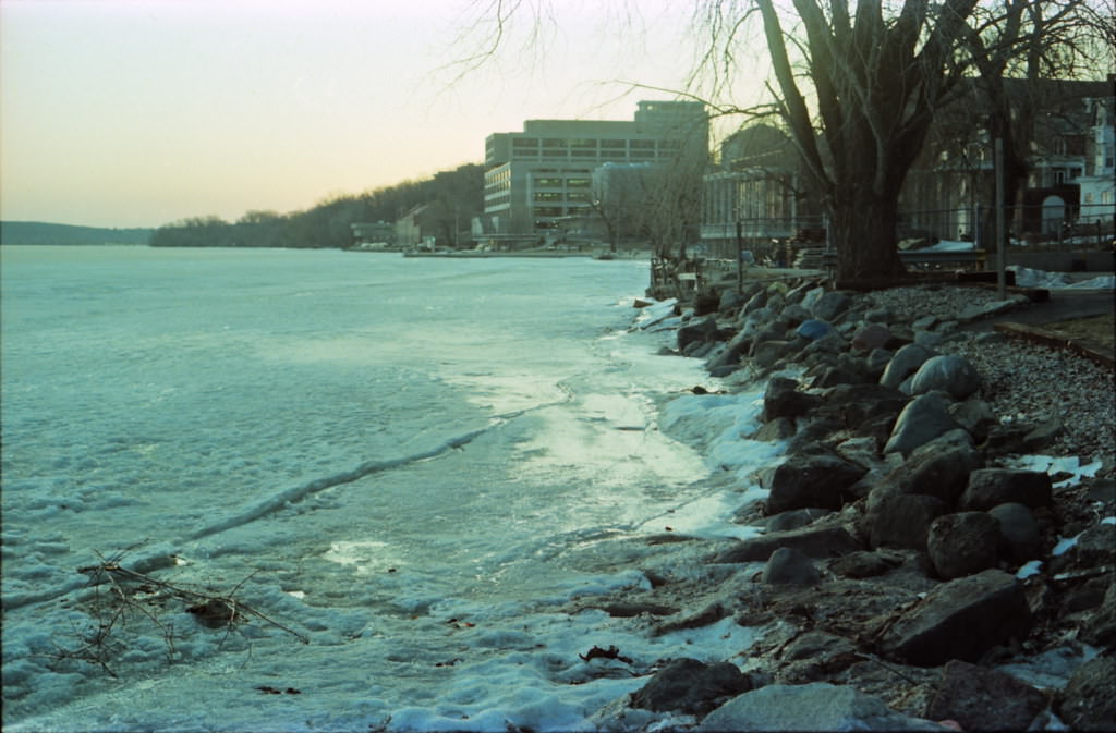 #94 Lake Mendota Shoreline, Madison, WI, March 1985