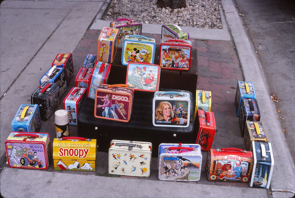 #41 Lunchboxes on Display, outside UW Student Union, September 1986