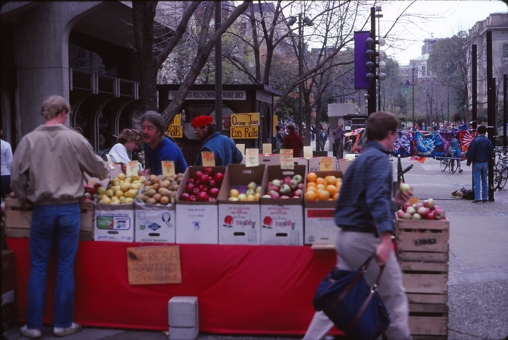#8 Library Mall, UW Madison, Fall 1985