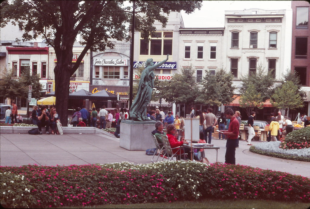 #75 Along Madison’s Capitol Square, Fall 1984