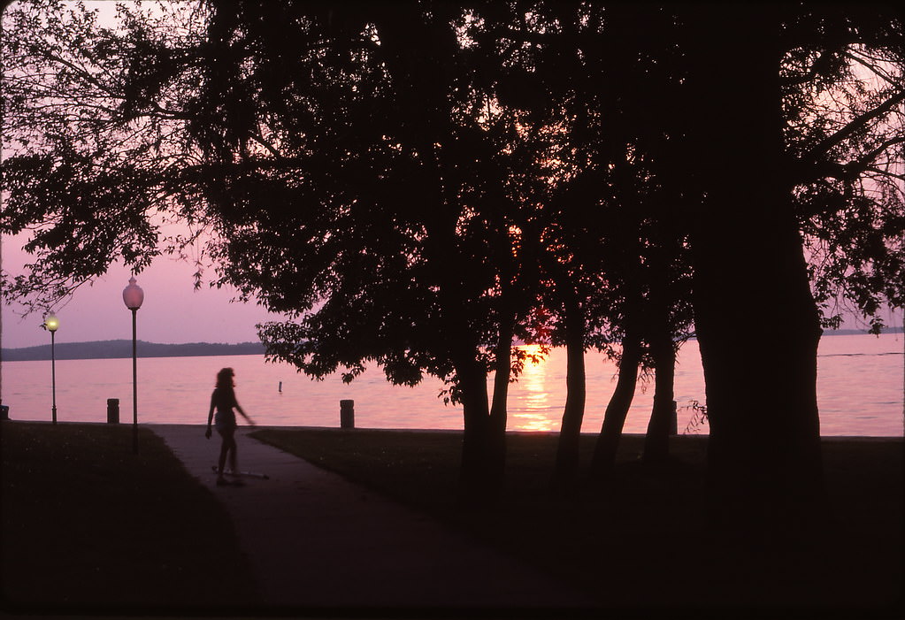 #36 Lake Mendota Sunset, Madison, 1980s