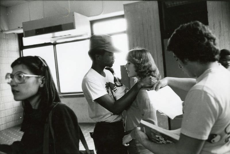 #49 Students in school hallway