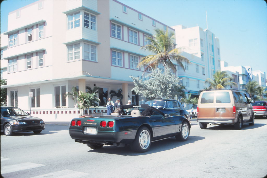 #1 Along Ocean Drive, Miami Beach, 1990s