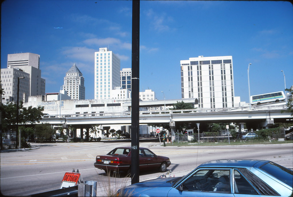 #10 Downtown Miami from Miami Avenue, 1990s
