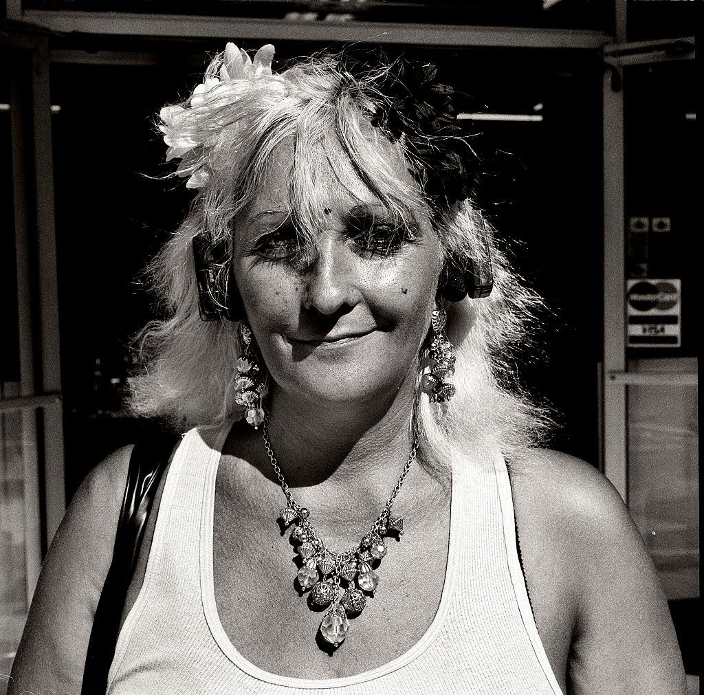 #63 Caroline Papas at the age of 51 stops a while in Miami Beach.