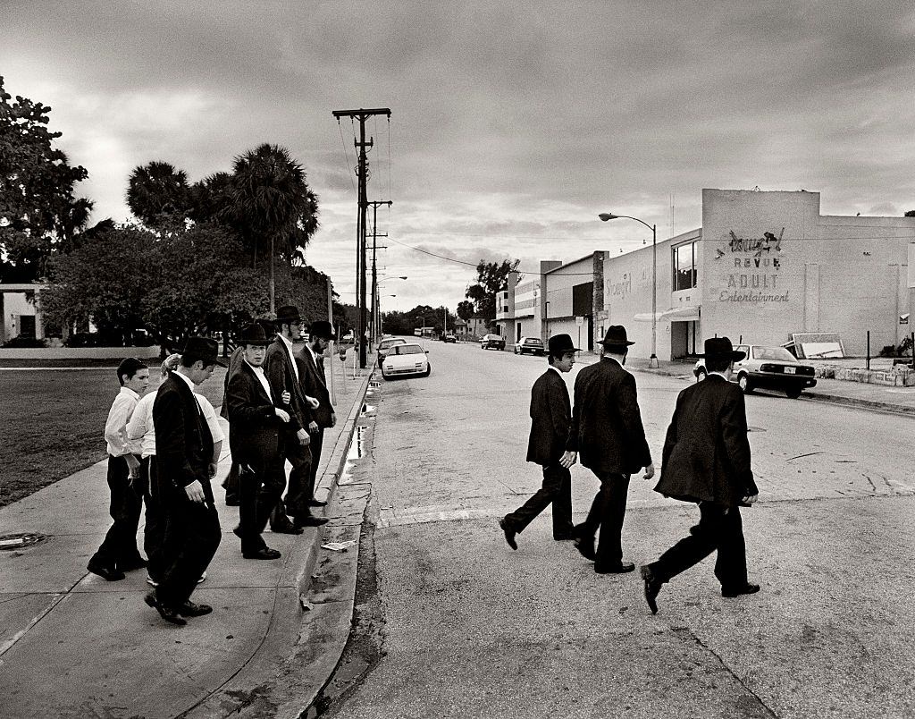 #23 Radical orthadox jews patroling the streets to ensure shops were closed on the Sabeth. Miami Beach, Florida.