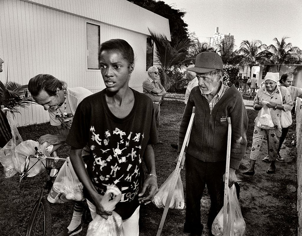 #6 Church groups feeding the homeless on South Point Park, Miami Beach, Florida.