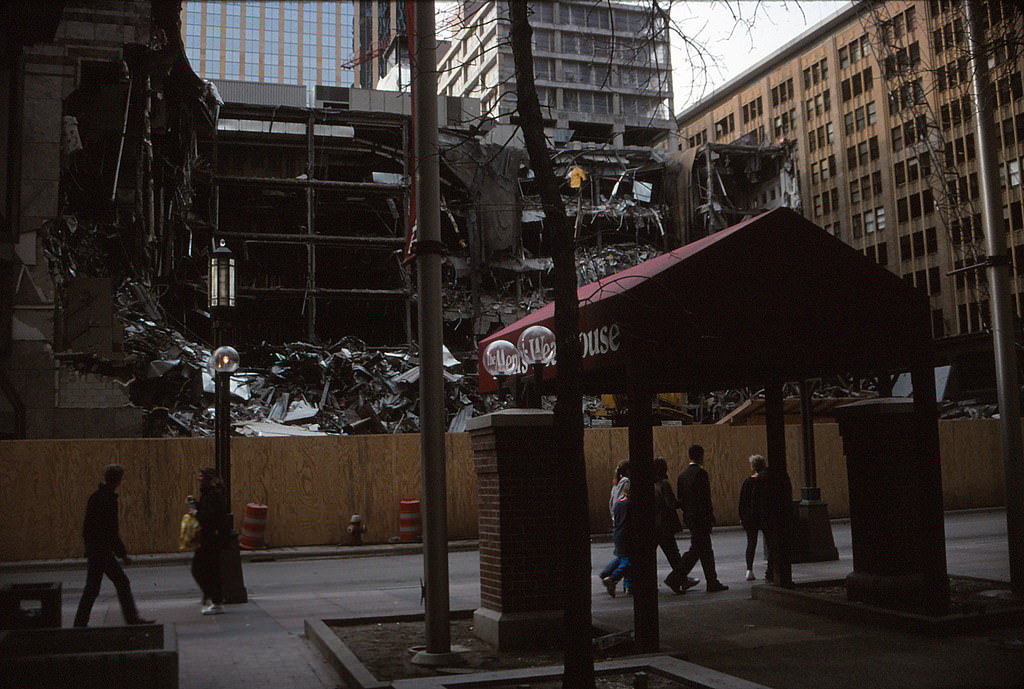 #36 Demolition of The Conservatory, 800 Nicollet Mall, Minneapolis, 1990s.
