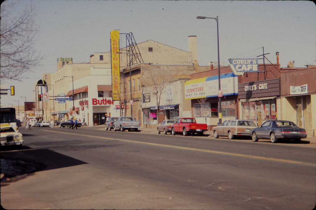 #181 Watching demolition of The Conservatory, Nicollet Mall, Minneapolis, 1990s.