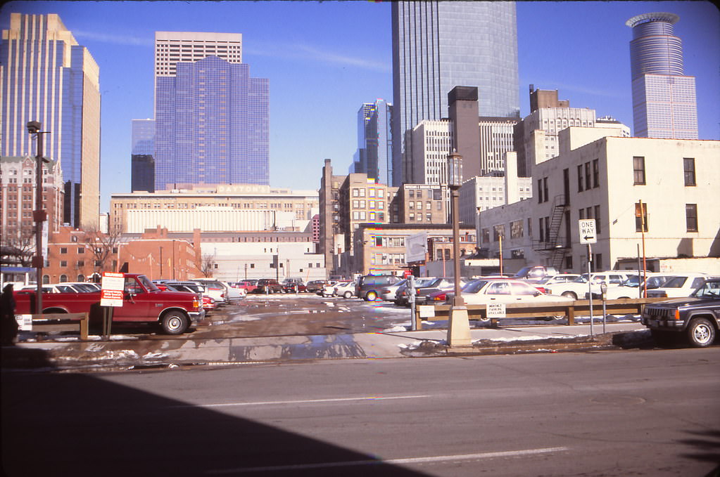 #154 Overlooking Gavidae from Dayton’s 12th floor Skyroom, Minneapolis, January 1993