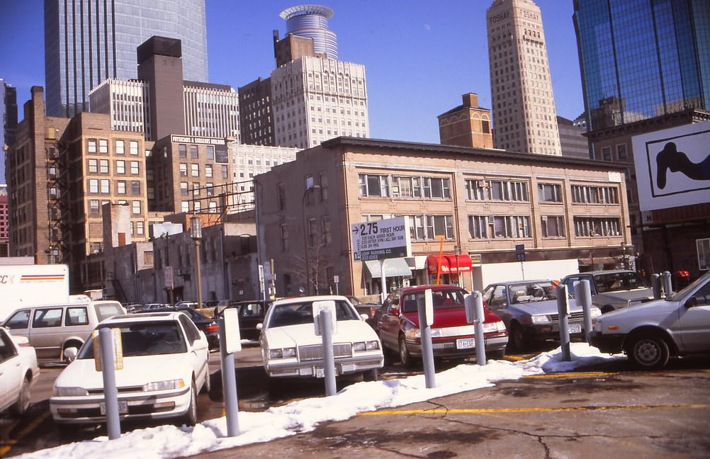 #184 Minneapolis from Dayton’s 12th Floor Skyroom Restaurant, January 1993