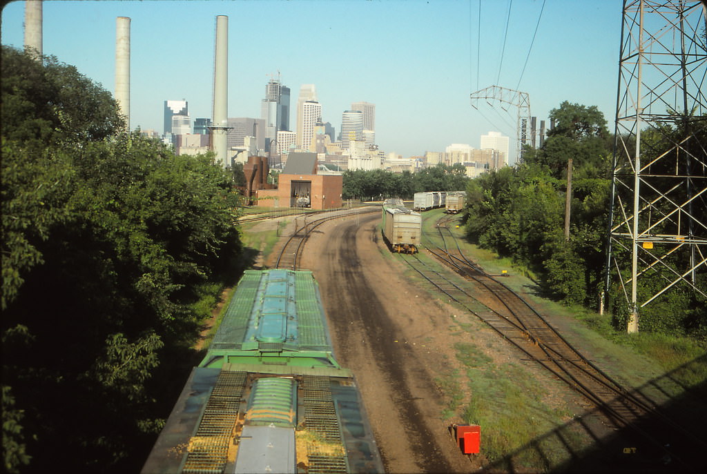 #108 Minneapolis Skyline from Dinkytown (U of M), August 1991