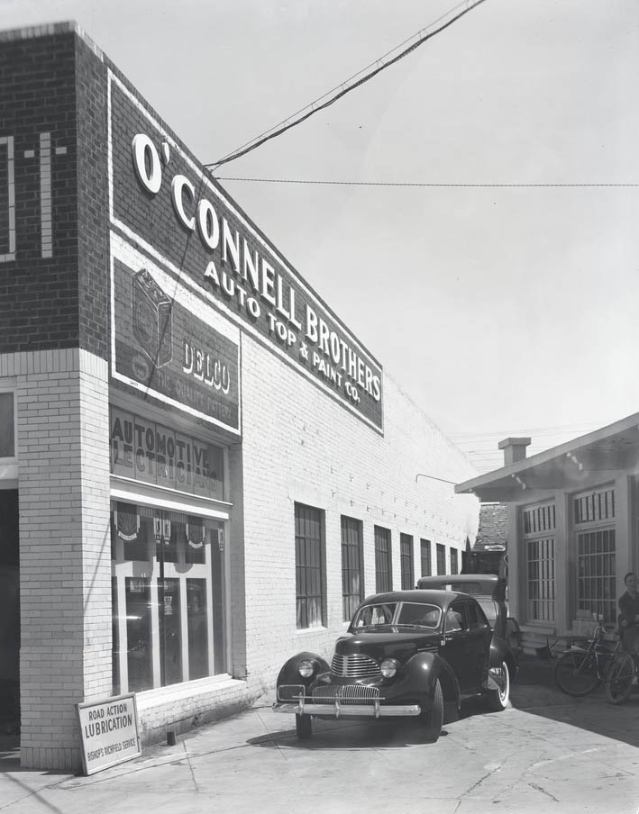 #84 O’Connell Brothers Automobile Repair Shop Exterior, Phoenix, 1940