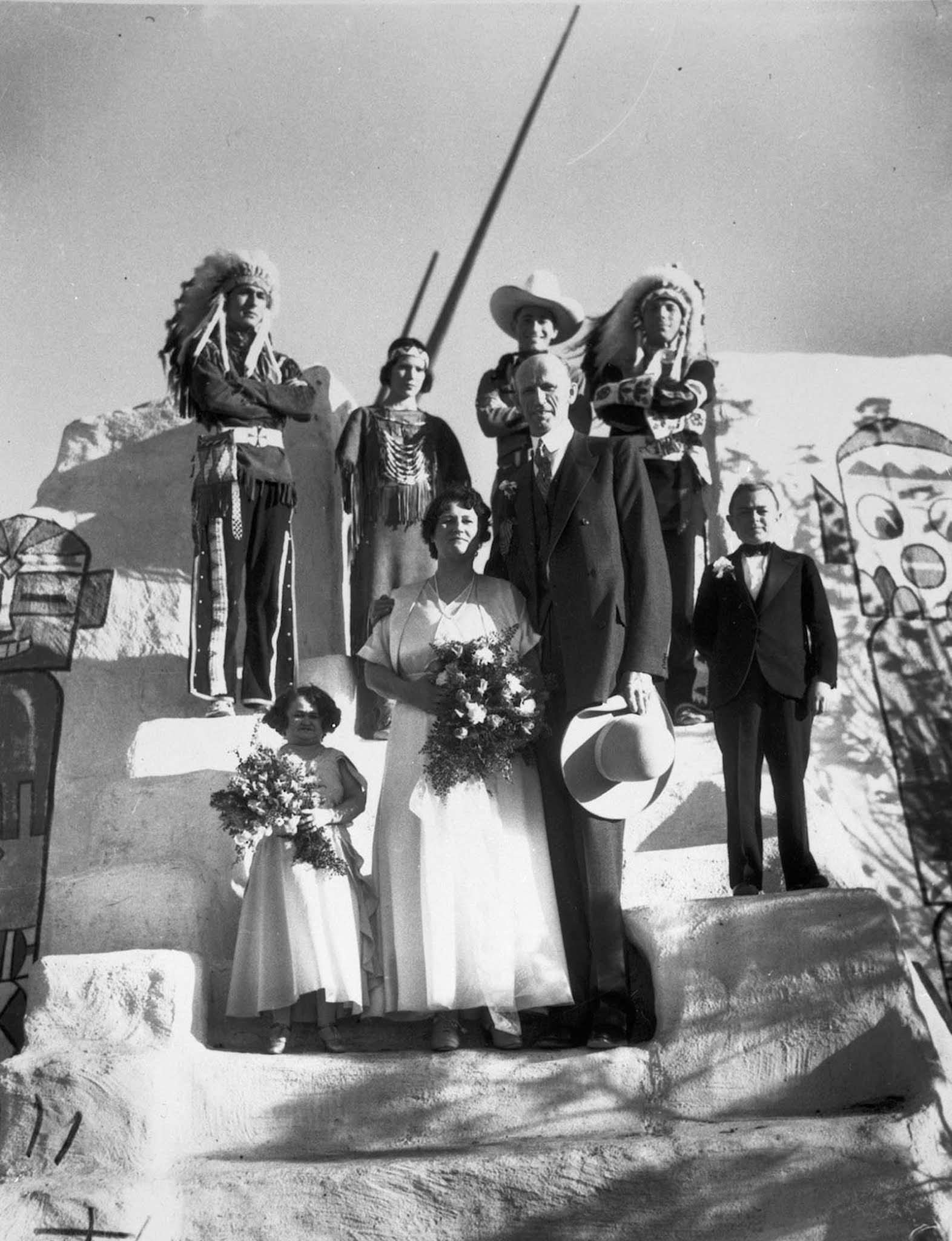 #5 Madsen’s wedding at Romona Village, Los Angeles, California. 1932.
