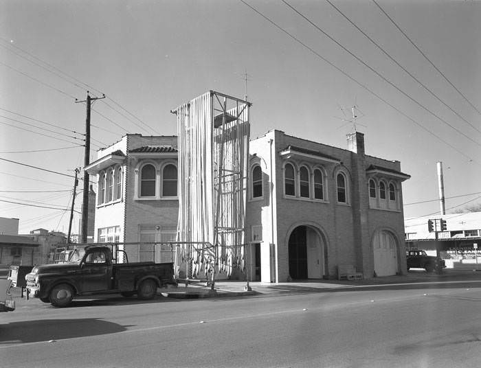 #10 San Antonio Fire Station No. 7, 600 South Alamo Street, at Lavaca Street and Water Street, 1965