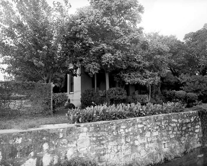 #30 Front of small brick and tile house, 409 Camaron Street, San Antonio,1968