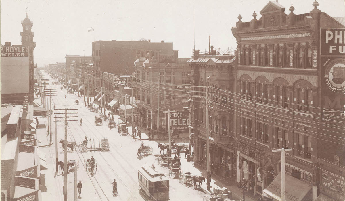 #11 Fifth Street, San Diego, elevated view, 1890