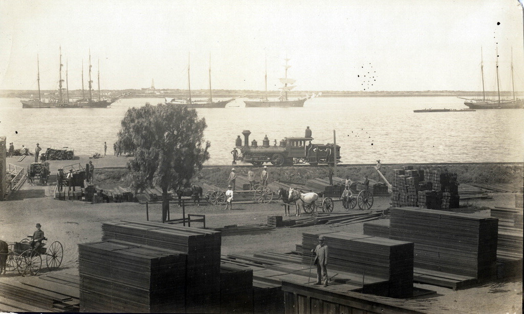 #33 San Diego lumber yard on the bay, 1890
