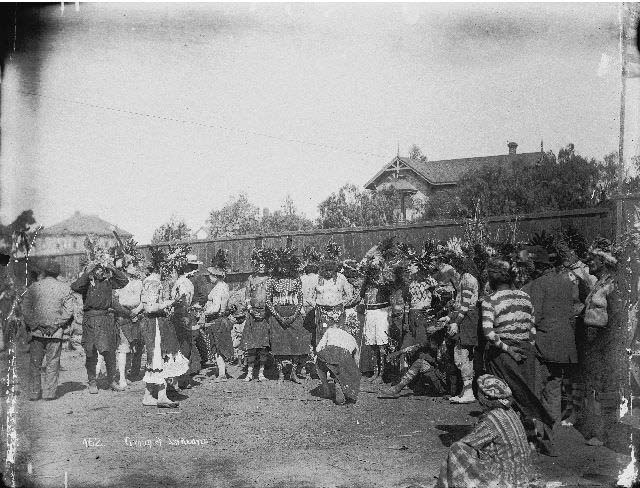 #52 Group of Indians at a Cabrillo celebration Patterson, F.E. (Francis Elliotte), 1852-1931