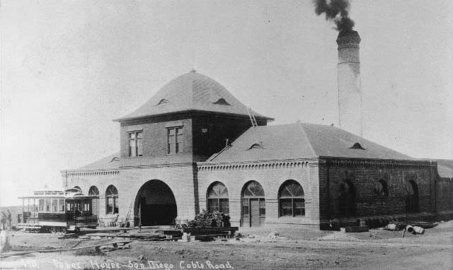 #39 Exterior of the power station for the San Diego Cable Road at Fourth and Spruce Street
