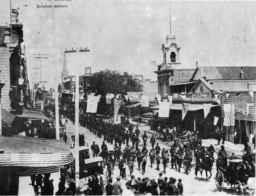 #39 Second Street Parade, San Jose, 1890.