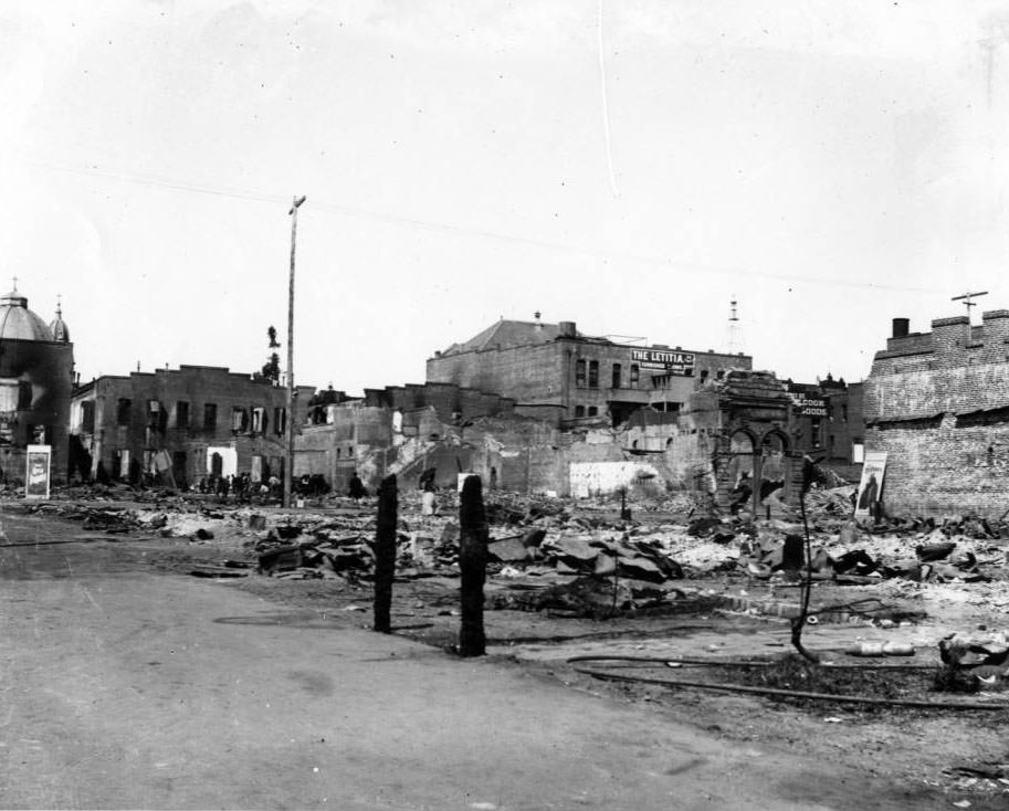 #44 Fire damage in San Jose, 1892.