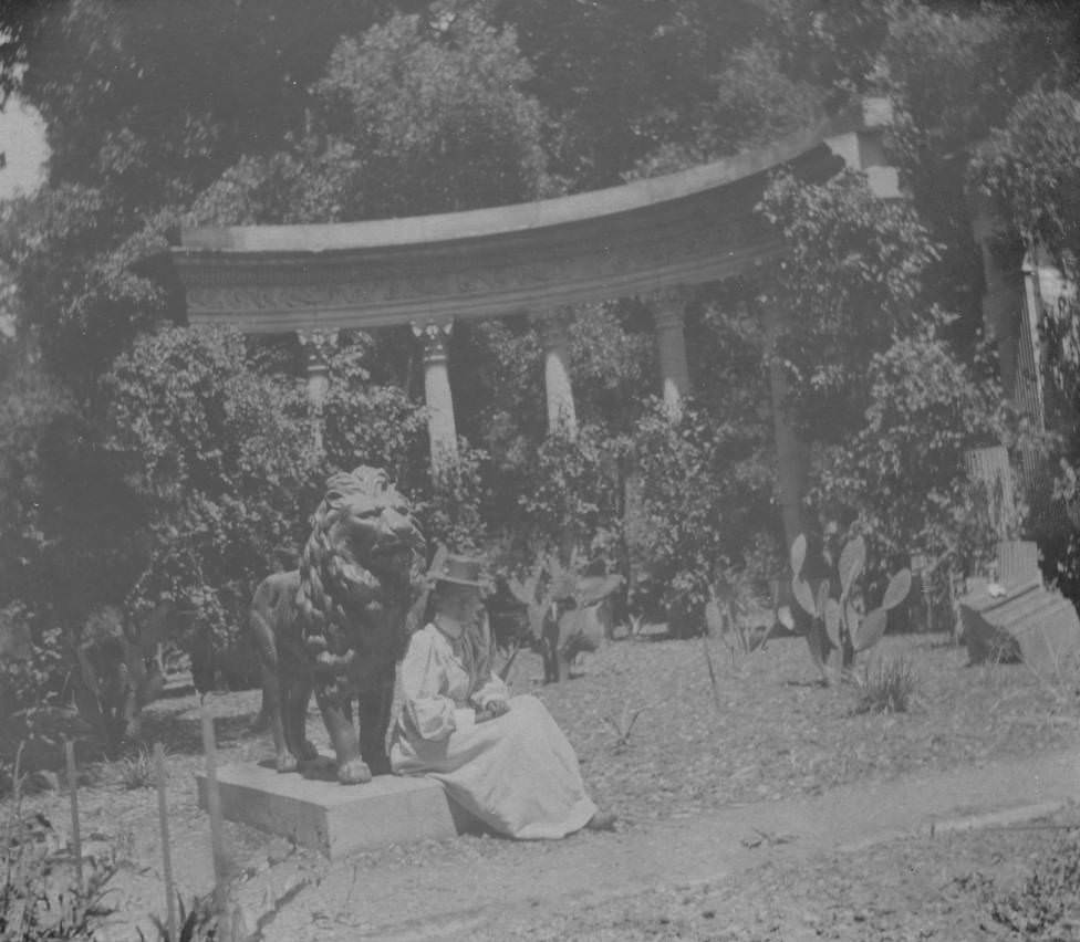 #60 Woman in garden, 1897.
