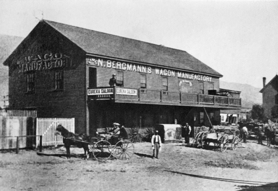 #4 San Jose, Bergmann’s Wagon Manufactory, 1867.