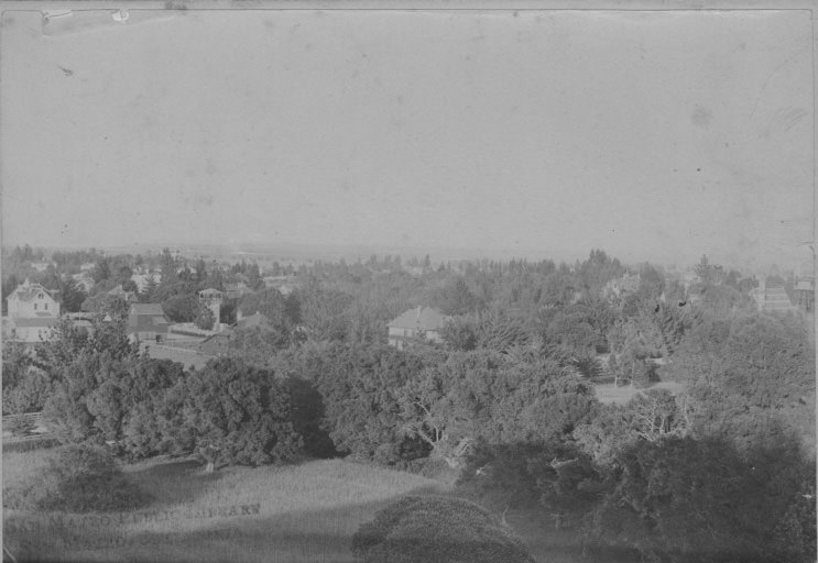 #1 Aerial View of San Mateo take from ‘Howard’s Mount,’ 1885