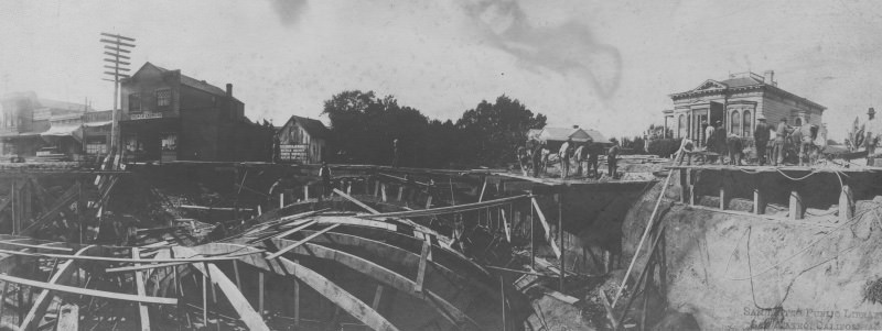 #5 B Street Bridge – Construction – North View, 1890’s