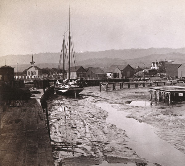 #22 Scene at Redwood City, San Mateo, 1870