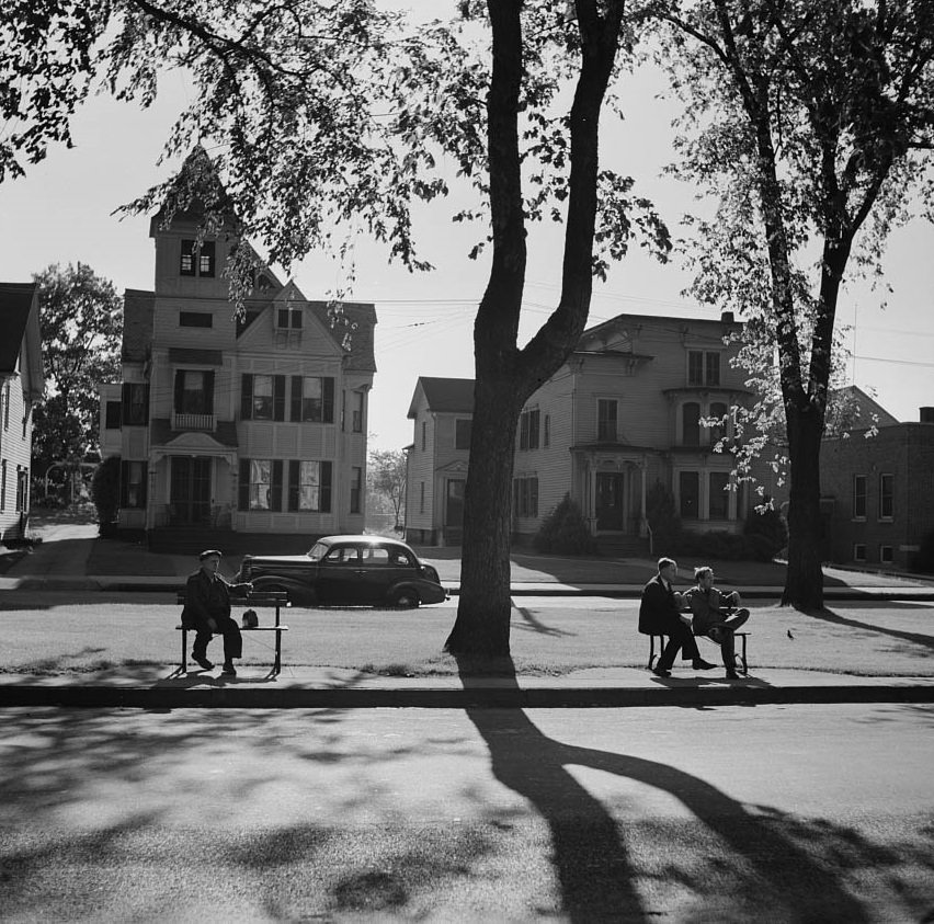 #62 A street scene, 1942