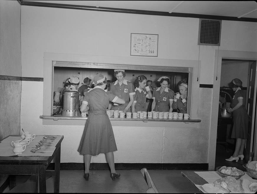 #89 Red Cross mess hall, 1942