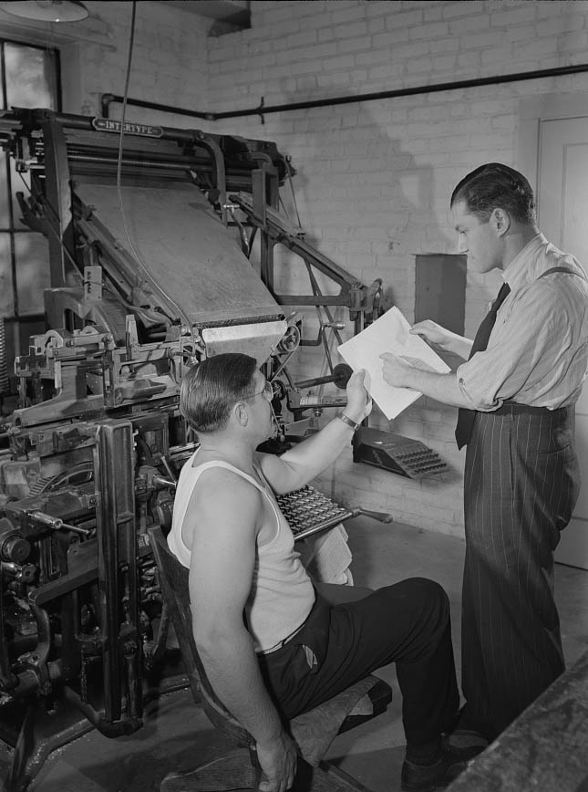 #17 August L. Loeb, editor of the Southington News, 1942