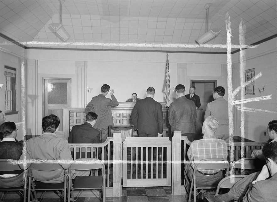 #27 The town court. Southington, Connecticut, 1942