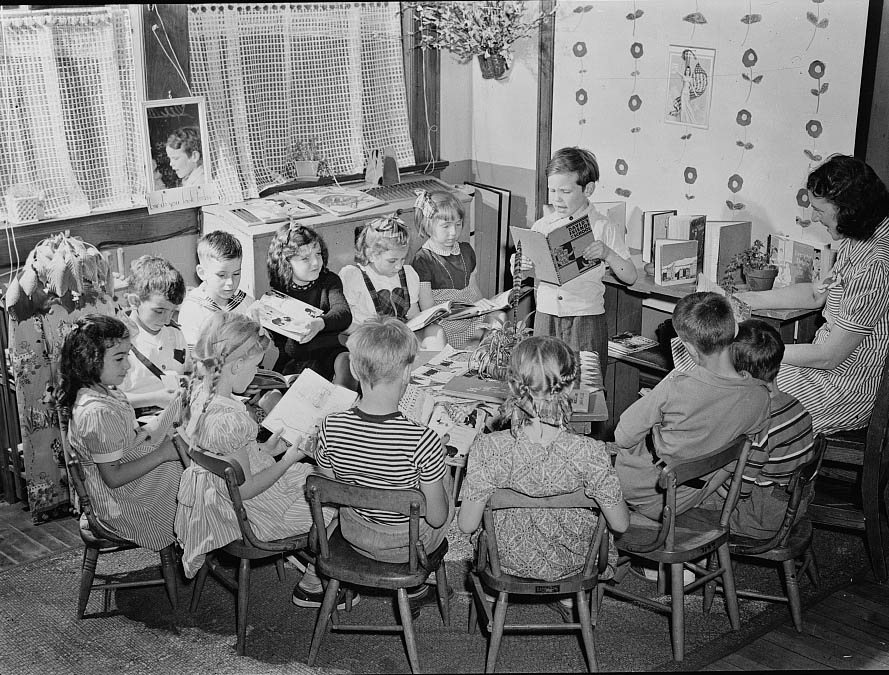 #28 A class of young children.1942