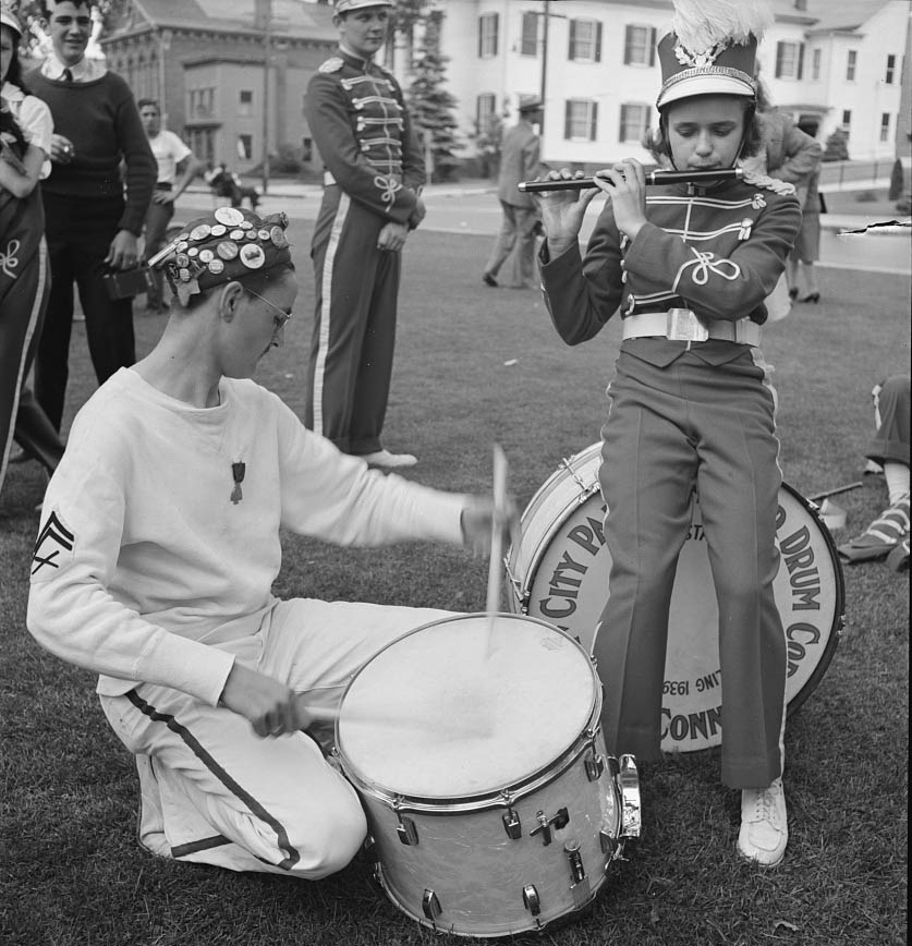 #40 Members of the youth drum corps, 1942