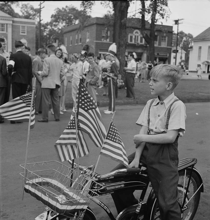 #43 Southington school children staging a patriotic demonstration, 1942