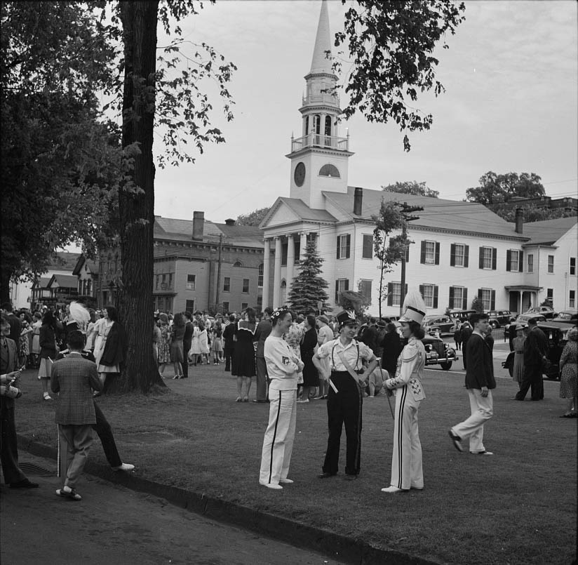 #44 Southington girls, members of the youth drum corps, 1942
