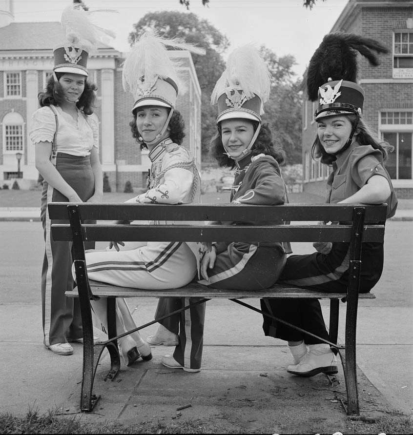 #51 Southington girls, members of the youth drum corps, 1942